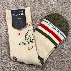Stance CALIFORNIA REPUBLIC OFFWHITE medium Socks